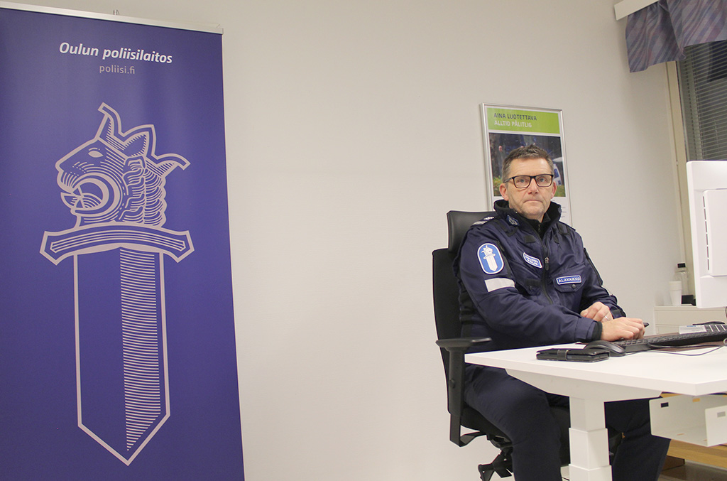 Komisario Veijo Alavaikko toteaa myös Sievissä esiintyvän piilorikollisuutta.